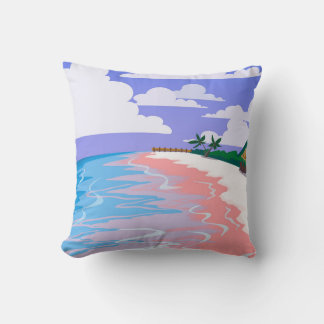 Sea landscape of tropical beach with pink sand,  b kudde