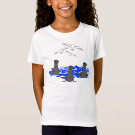 Sea Lejon Ocean & Fiskmåsar Girls Tee