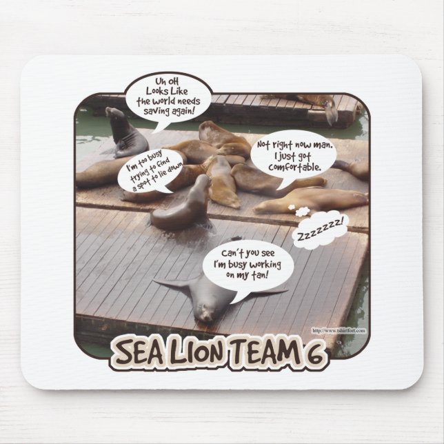 Sea Lejon Team 6 Funny Ocean Life Parody Musmatta (Framsidan)
