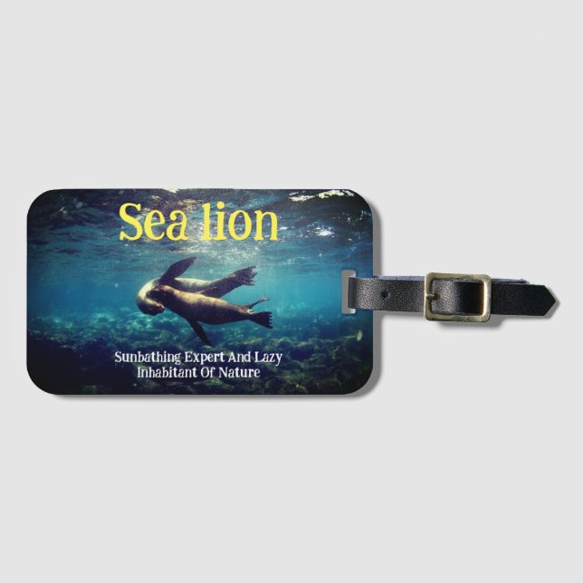 Sea Lejon Underwater Bagagebricka (Framsida horisontal)