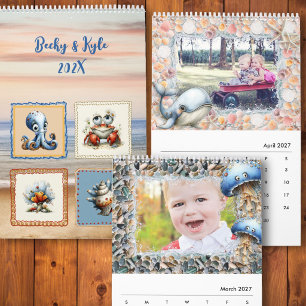 Sea Life 6-Månaders Barn Fotokalender Kalender