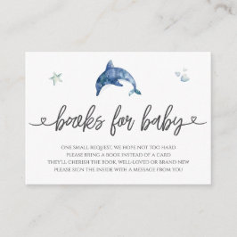 Sea Life Baby Shower Bokar för Baby Tilläggskort