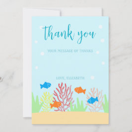 Sea Life Baby Shower Tack Kort