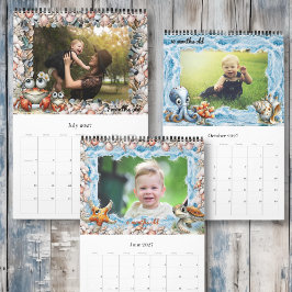 Sea Life Baby's Första Året Foto Anpassad Kalender