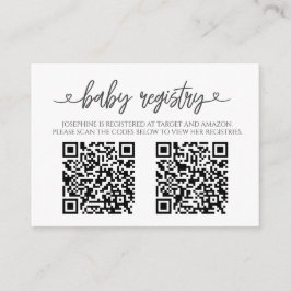 Sea Life Dolphin babydusch-register med QR-kod Tilläggskort