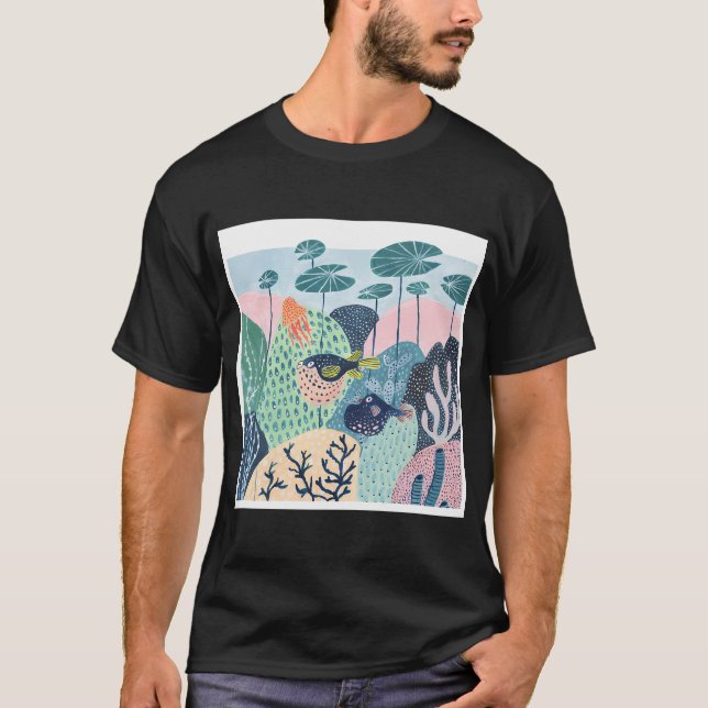Sea Life Klotfisken T Shirt (Framsida)