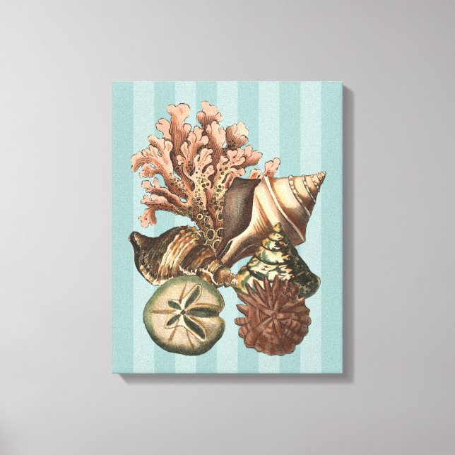 Sea Life Silhouette Canvastryck (Framsida)