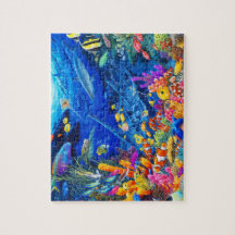 Sea Life Tecknad Jigszle Puzzle