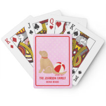 Sea Life's Beauty Dog Pink Classic Spelkort