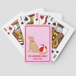 Sea Life's Beauty Dog Pink Classic Spelkort