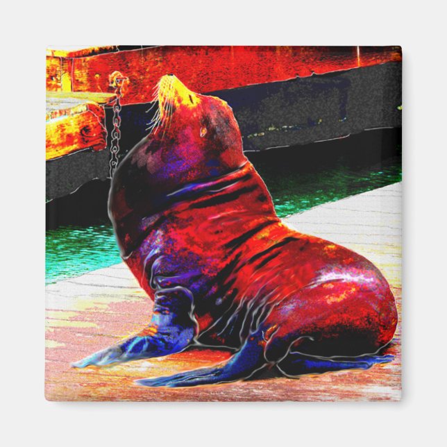 Sea LionMagnet Magnet (Framsidan)