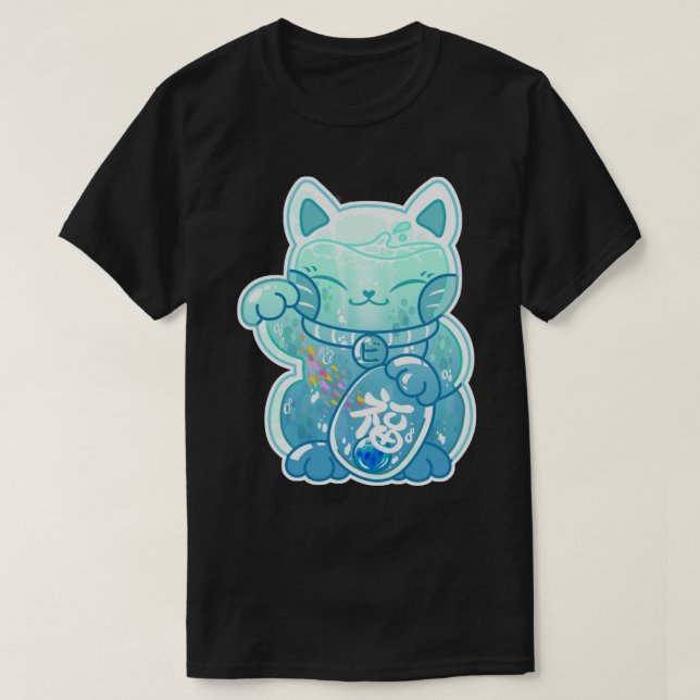 Sea Manekineko Sticker T Shirt (Design framsida)