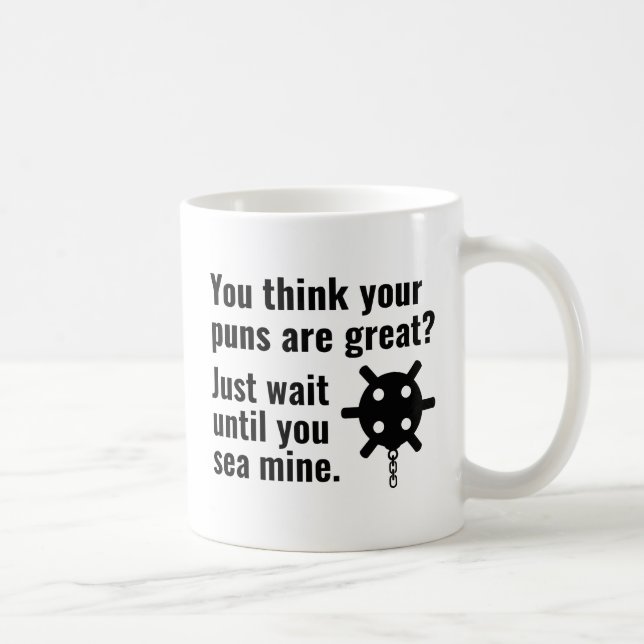 Sea Mine Pun Kaffemugg (Höger)