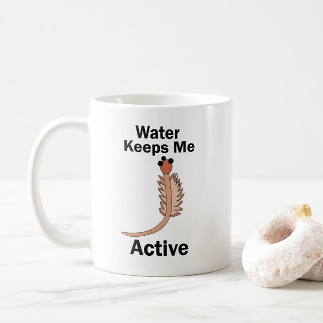 Sea Monkeys Saltvattenräkor Vatten Håller Mig Akti Kaffemugg (Med munk)