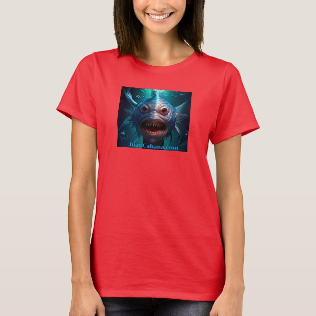 "Sea Monster" av Juan Cabana 2024 NEW T Shirt (Framsida)