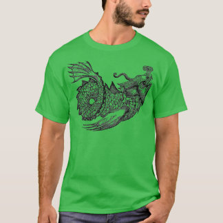 Sea Monster Black T Shirt