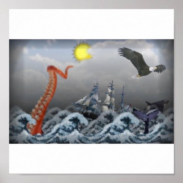 Sea Monster Poster (Framsidan)