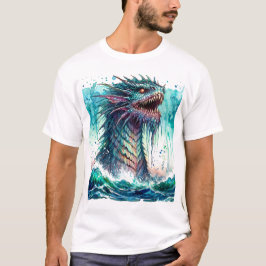 Sea Monster Rising Ocean Horrror T Shirt