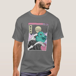 Sea Monster Rubber Anka Kanagawa Wave Kawaii Anime T Shirt