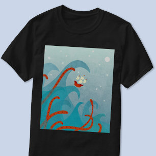 Sea Monster Sailing T Shirt