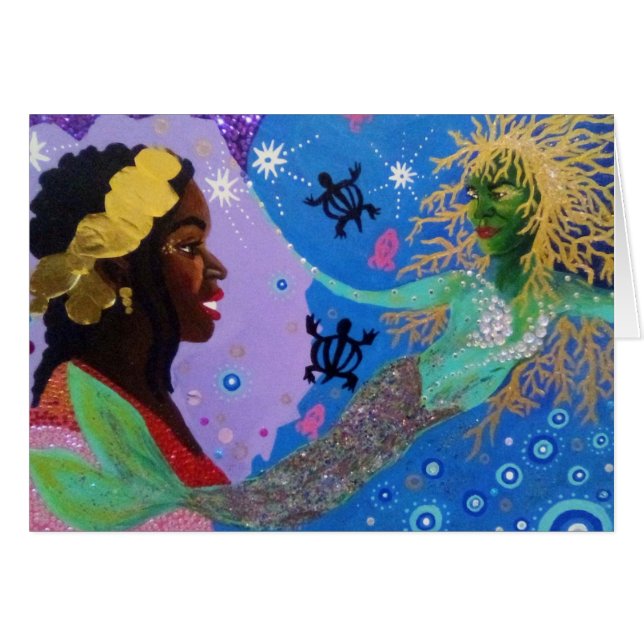 Sea Moss Notecard OBS Kort (Framsidan Horizontal)