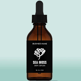 Sea Moss Serum Dropper Flaska-etiketter Fraktsedel