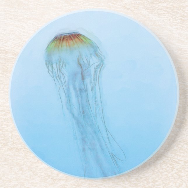 Sea Nettle Underlägg Sandsten (Framsidan)