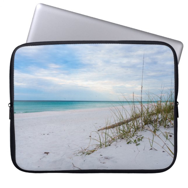 Sea Oats And White Sand Beach Morning Laptop Case Laptop Fodral (Framsidan)