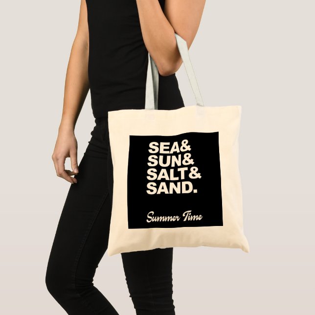 Sea och Sol samt Salt och Sand Sand Sommartid Tygkasse (Framsida (produkt))