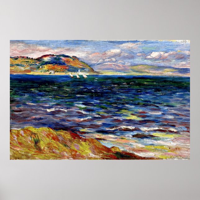 Sea of Bordighera by Renoir Poster (Framsidan)