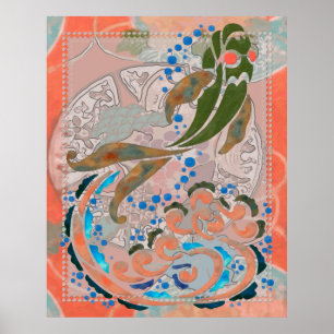 Sea of Peace Asian FolArt Poster