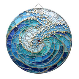 Sea of Waves Mosaic Art Darttavla