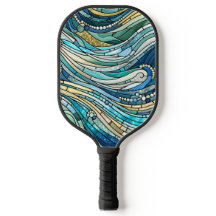 Sea of Waves Teal Mosaic Fine Art