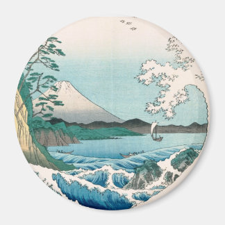 Sea off Satta Hiroshige Japansk finkonst Magnet