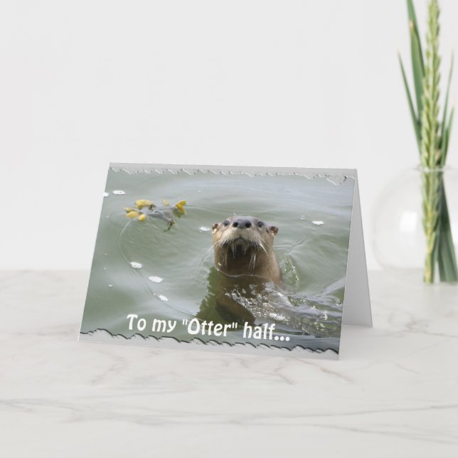 Sea Otter-gratulationskort Kort (Framsida)