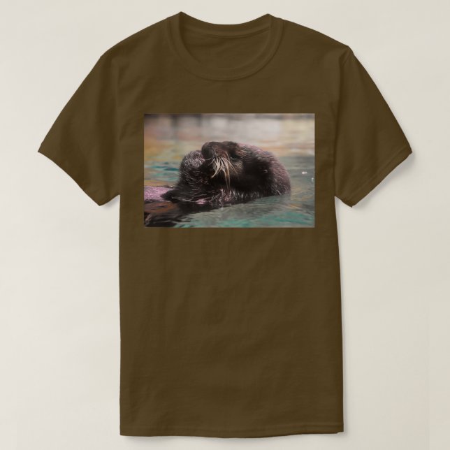 Sea Otter i Georgia Aquarium T Shirt (Design framsida)