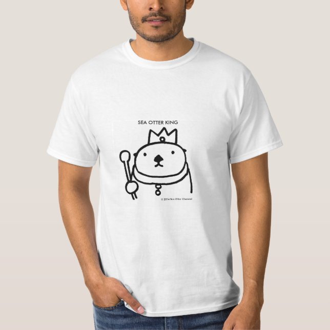 Sea Otter King Tee Shirt (Framsida)