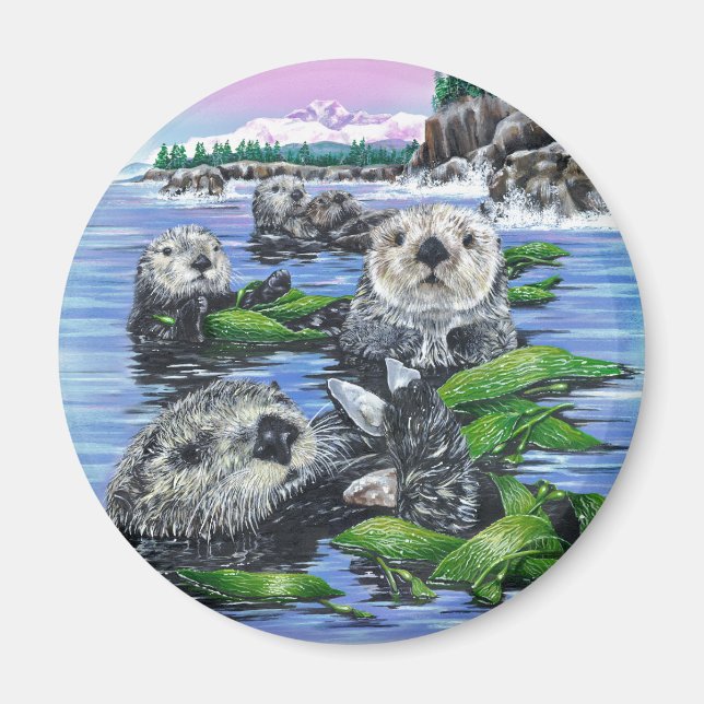 Sea Otter Magnet (Framsidan)