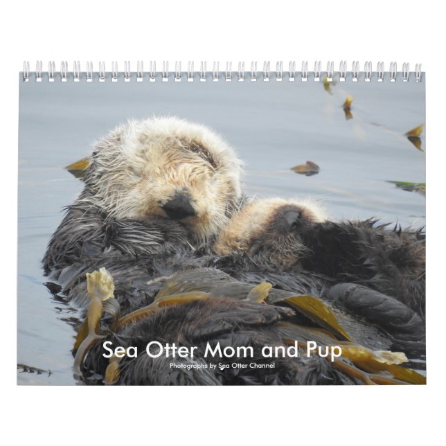 Sea Otter Mom and Pup Calendar #1 Kalender (Omslag)