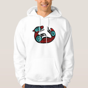 Sea Otter - NW Native India Stil Pullover Hoodie