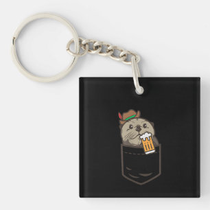 Sea Otter Pocket Drinking Beer Animal German