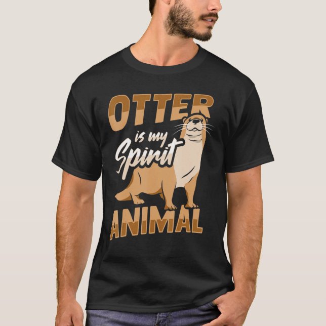 Sea Otter Pun For A Zoo Animal T Shirt (Framsida)