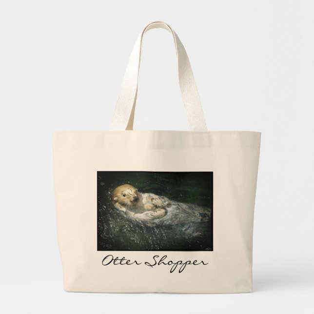 Sea Otter Shopping bag Collection Jumbo Tygkasse (Framsidan)