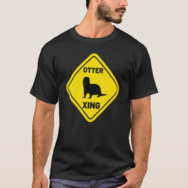 Sea Otter Xing  Animal  Women's River Otter T Shirt (Framsida)