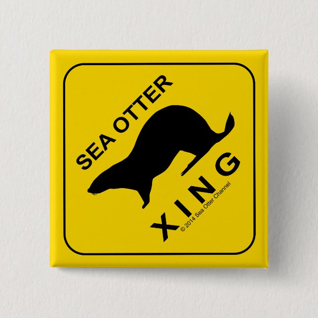 Sea Otter Xing Knapp (Framsida)