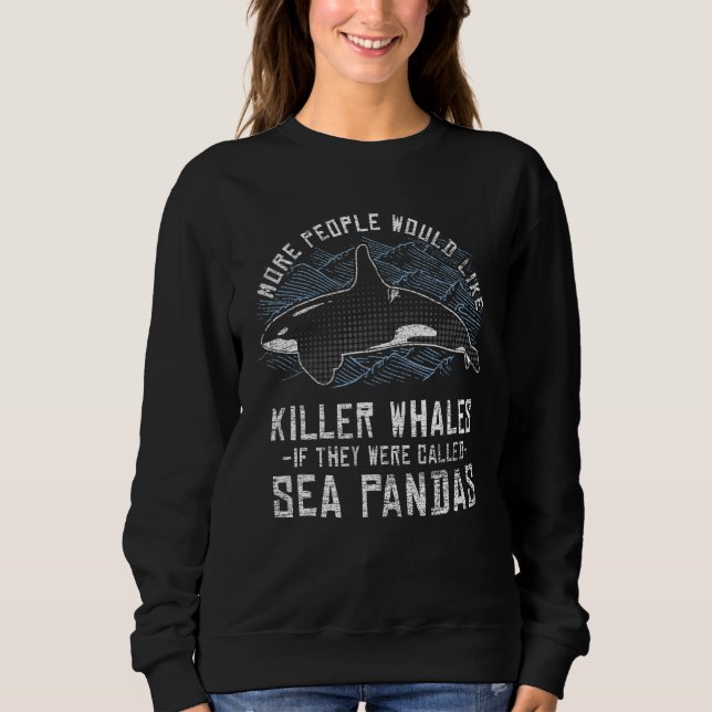 Sea Panda Orca Animal Lover Killer Whale 1 T Shirt (Framsida)