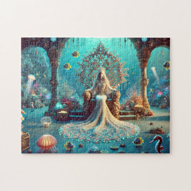 Sea Princess Underwater Coral Throne Room Pussel (Horisontell)