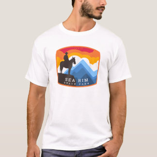 Sea Rim State Park Texas TX Equestrian Badge T Shi Shirt