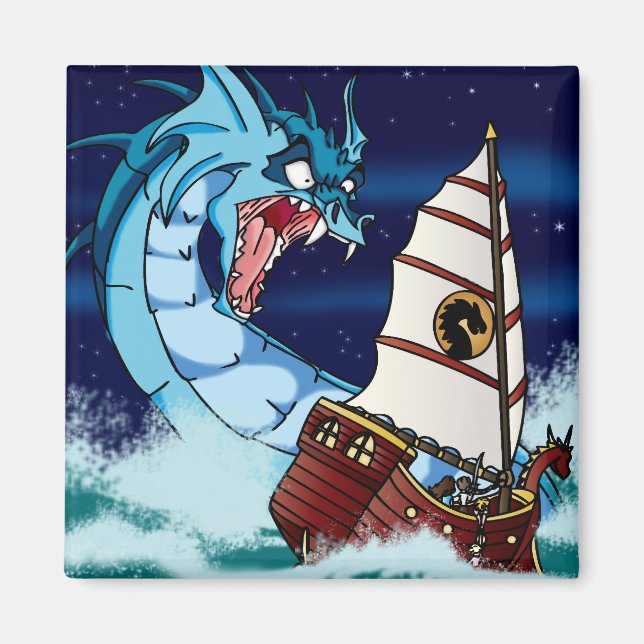 Sea Serpent Drama Magnet (Framsidan)