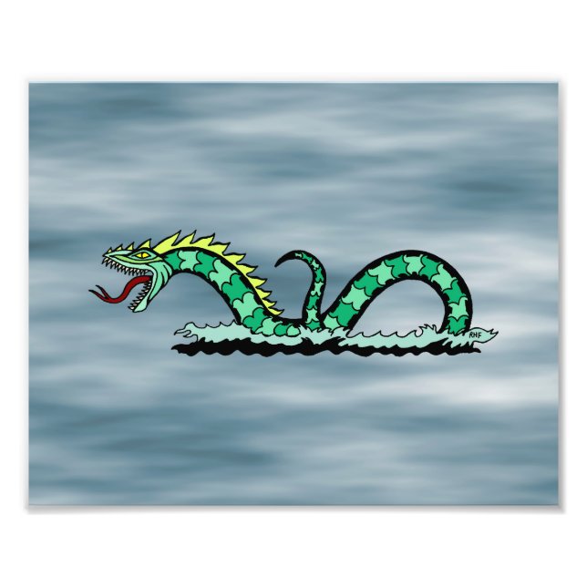 Sea Serpent Fototryck (Framsidan)